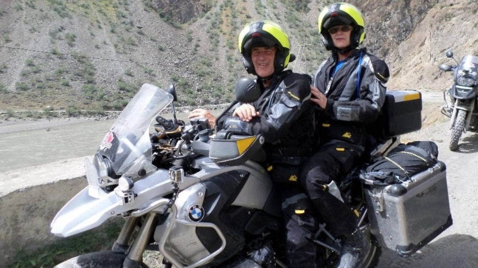 Trevor Stafford on motorbike across 17 countries